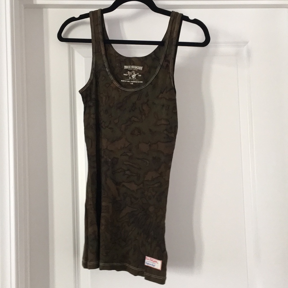 Women’s True Religion Camo Tank Top